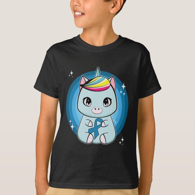 Einhorn mit Diabetes mellitus T-Shirt (Vorderseite)