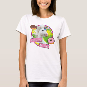 Einhorn mit Donuts T-Shirt