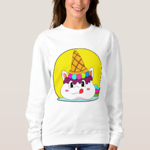 Einhorn mit Eistüte Sweatshirt