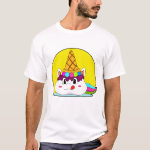 Einhorn mit Eistüte T-Shirt