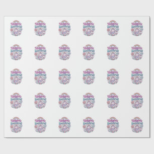 Einhorn mit Grenzen Charmante Bekleidung Grafik_1 Geschenkpapier