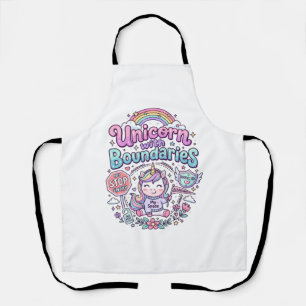 Einhorn mit Grenzen Charmante Bekleidung Grafik_1 Schürze