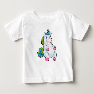 Einhorn mit großem Bauch Baby T-shirt