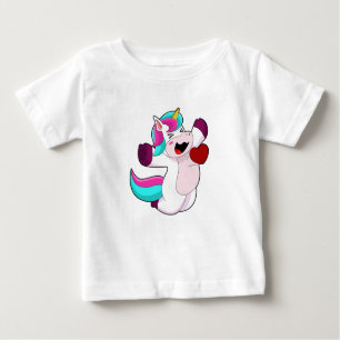 Einhorn mit Herz Baby T-shirt