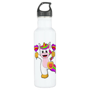 Einhorn mit Herz Edelstahlflasche