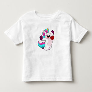 Einhorn mit Herz Kleinkind T-shirt