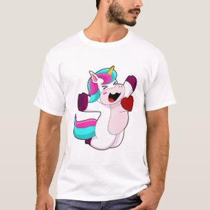Einhorn mit Herz T-Shirt