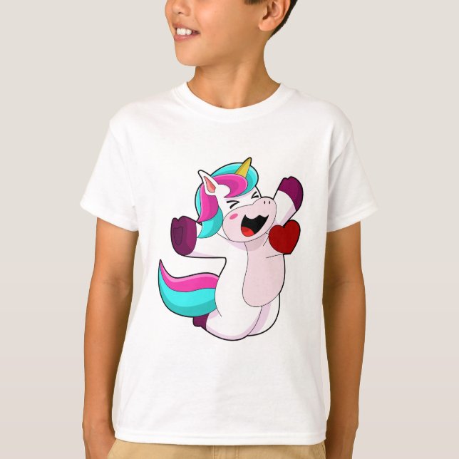Einhorn mit Herz T-Shirt (Vorderseite)