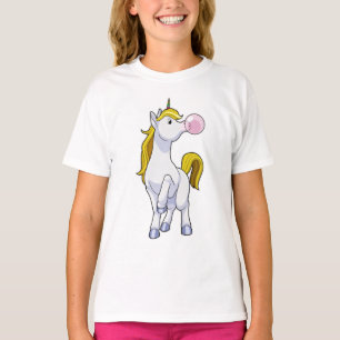 Einhorn mit Kaugummi T-Shirt