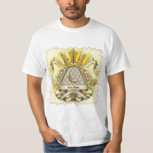 Einhorn mit Kronenschild T-Shirt
