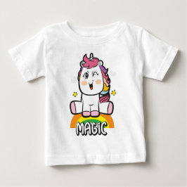 Einhorn mit Magie Baby T-shirt