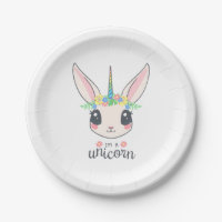 Einhorn mit Pony Themed Paper-Tellern
