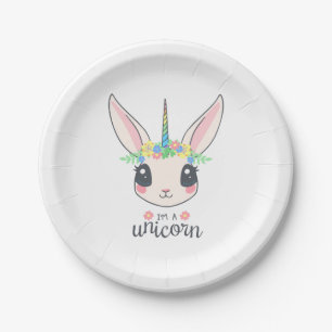 Einhorn mit Pony Themed Paper-Tellern Pappteller