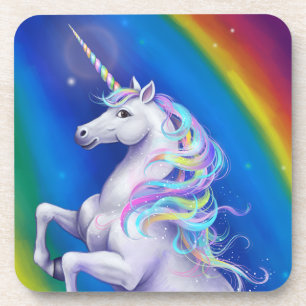 Einhorn mit Regenbogen Getränkeuntersetzer