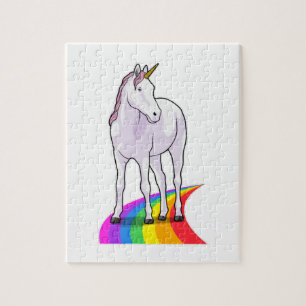 Einhorn mit Regenbogen Puzzle