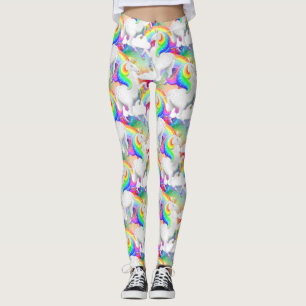 Einhorn mit Regenbogen-Sternenexplosion Prinzessin Leggings