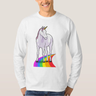 Einhorn mit Regenbogen T-Shirt