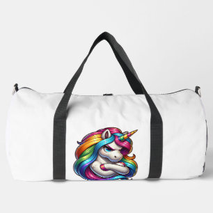 Einhorn mit Regenbogenmähne Kunst Tank Top Duffle Bag