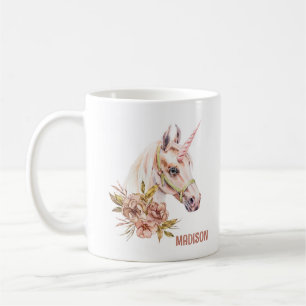 Einhorn mit Rose Kaffeetasse