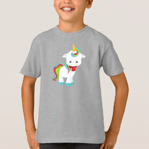 Einhorn mit Scarf, Kleines Einhorn, Niedliches Ein T-Shirt