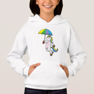 Einhorn mit Schirm Hoodie