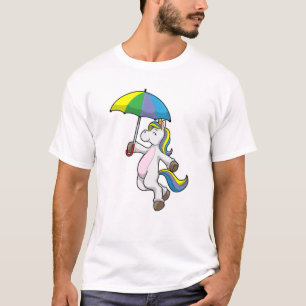 Einhorn mit Schirm T-Shirt