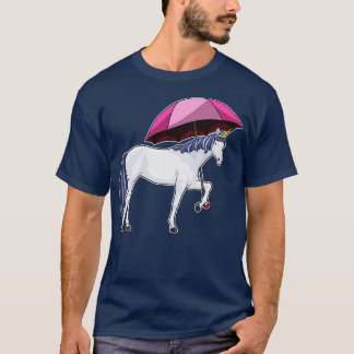 Einhorn mit Schirm T-Shirt