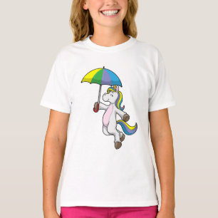Einhorn mit Schirm T-Shirt