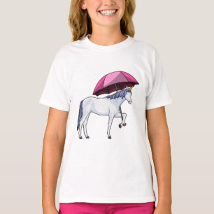 Einhorn mit Schirm T-Shirt