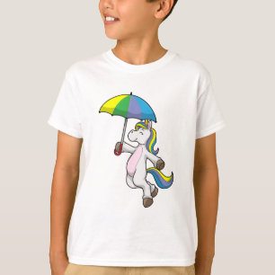 Einhorn mit Schirm T-Shirt