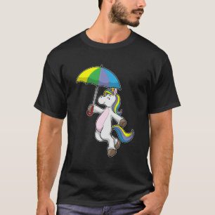 Einhorn mit Schirm T-Shirt