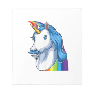 Einhorn mit Schnurrbart Dadacorn Dadicorn Einhorn Notizblock