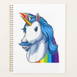 Einhorn mit Schnurrbart Dadacorn Dadicorn Einhorn Planer