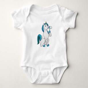 Einhorn mit Seifenblasen Baby Strampler