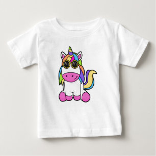 Einhorn mit Sonnenbrille Baby T-shirt