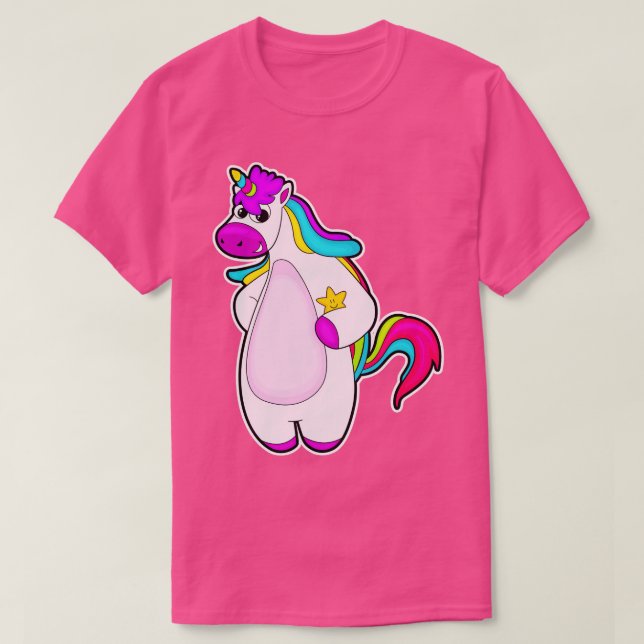 Einhorn mit T-Shirt (Design vorne)