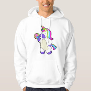 Einhorn mit Volleyball Hoodie