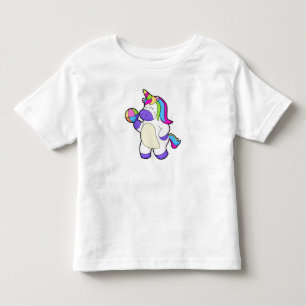 Einhorn mit Volleyball Kleinkind T-shirt