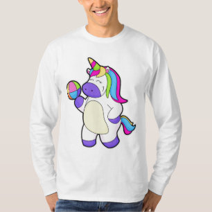 Einhorn mit Volleyball T-Shirt