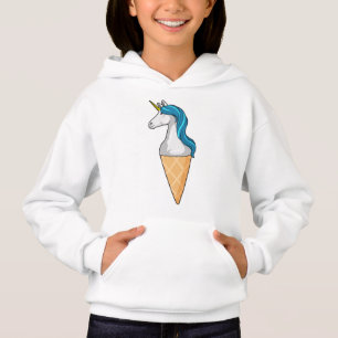 Einhorn mit Waffeleis Hoodie