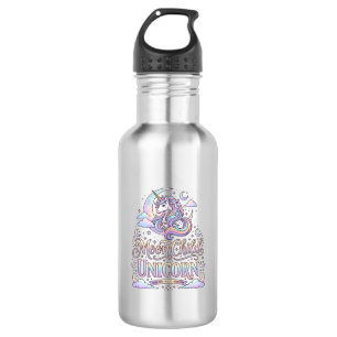 Einhorn Mond Kind Einhorn Original Zazzle Design_ Edelstahlflasche
