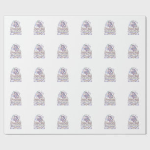 Einhorn Mond Kind Einhorn Original Zazzle Design_ Geschenkpapier