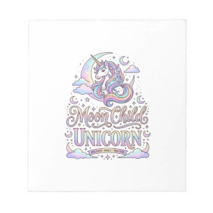 Einhorn Mond Kind Einhorn Original Zazzle Design_ Notizblock