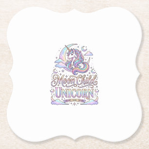 Einhorn Mond Kind Einhorn Original Zazzle Design_ Untersetzer