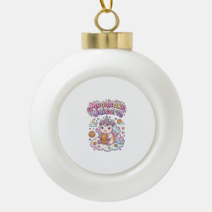 Einhorn Mondkuchen Einhorn Charmante Kleidung Graf Keramik Kugel-Ornament