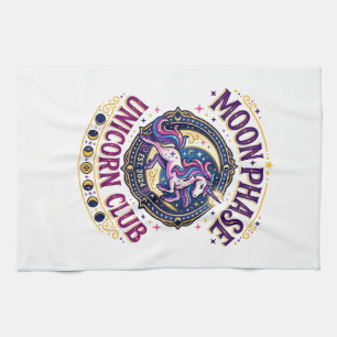 Einhorn-Mondphase-Einhorn-Club-Werbe-Shirt G Geschirrtuch