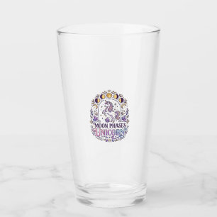 Einhorn-Mondphasen-Einhorn-Weißer-Hintergrund-Shir Glas