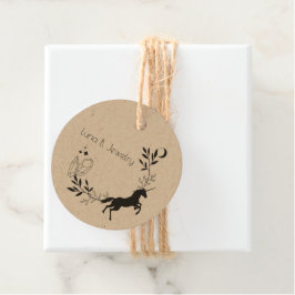 Einhorn, Moon & Crystals Dainty Juwelierverpackung Geschenkanhänger