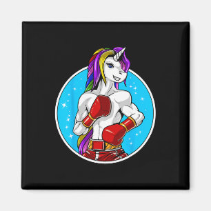 Einhorn Muay Thai Boxen Kickboxen Kampfsport F Magnet