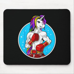 Einhorn Muay Thai Boxen Kickboxen Kampfsport F Mousepad